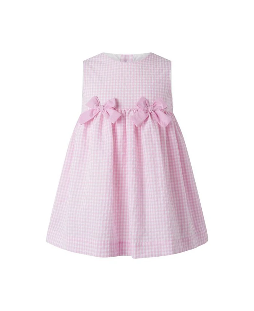 Girls' Check Bow Dress - Little Kid, Big Kid
