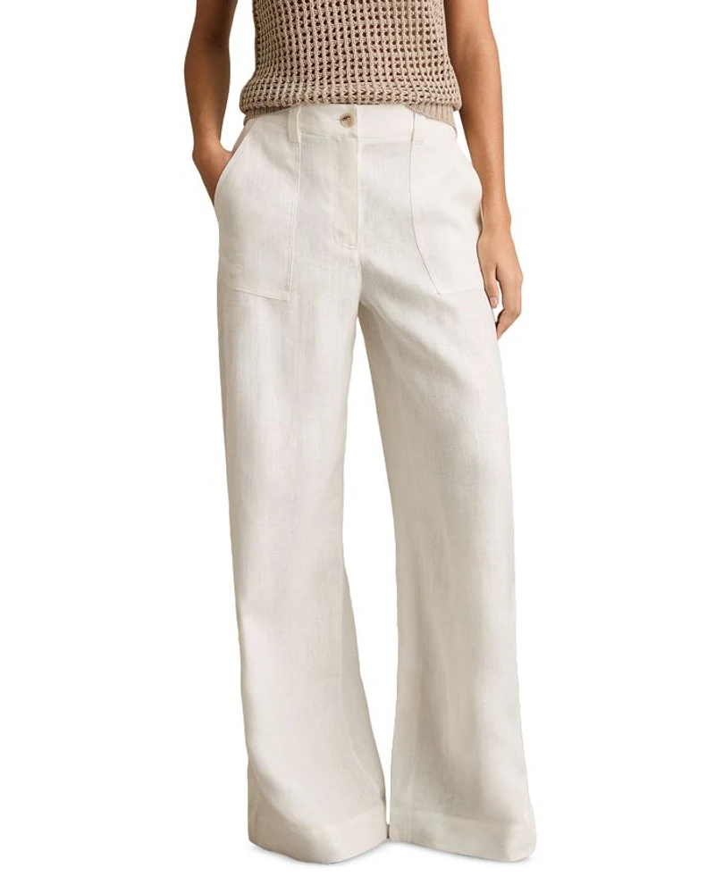 Ashby Wide Leg Linen Pants