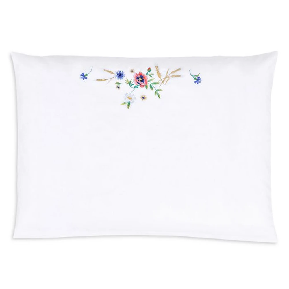 Summerfield Embroidered Sateen Standard Pillowcase