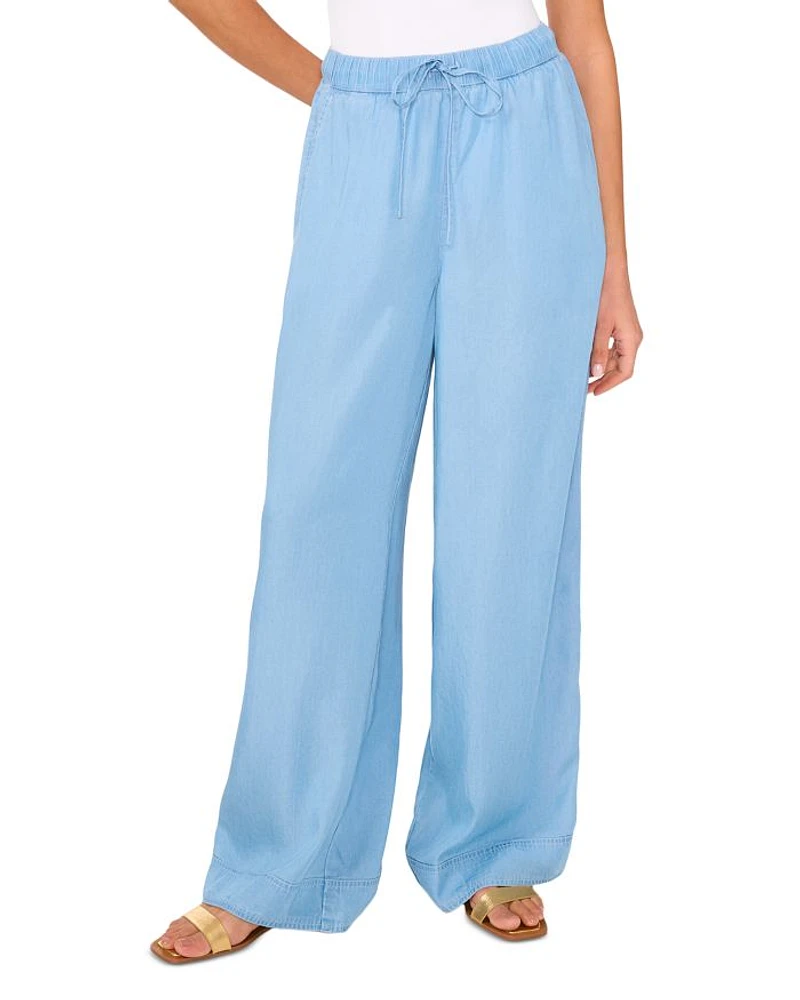 Drawstring Wide Leg Pants