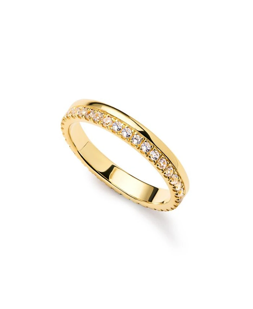 Gold Band Ring - Celine Double