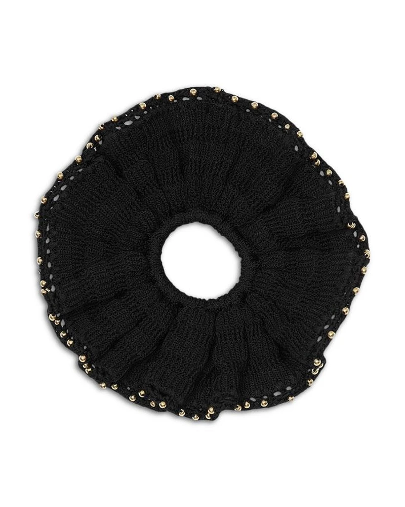 Beaded Crochet Scrunchie