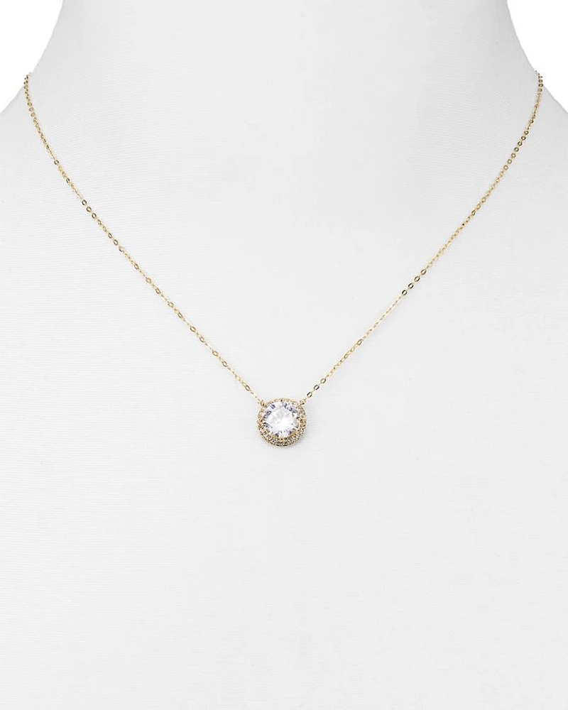 Circle Pendant Necklace, 16"