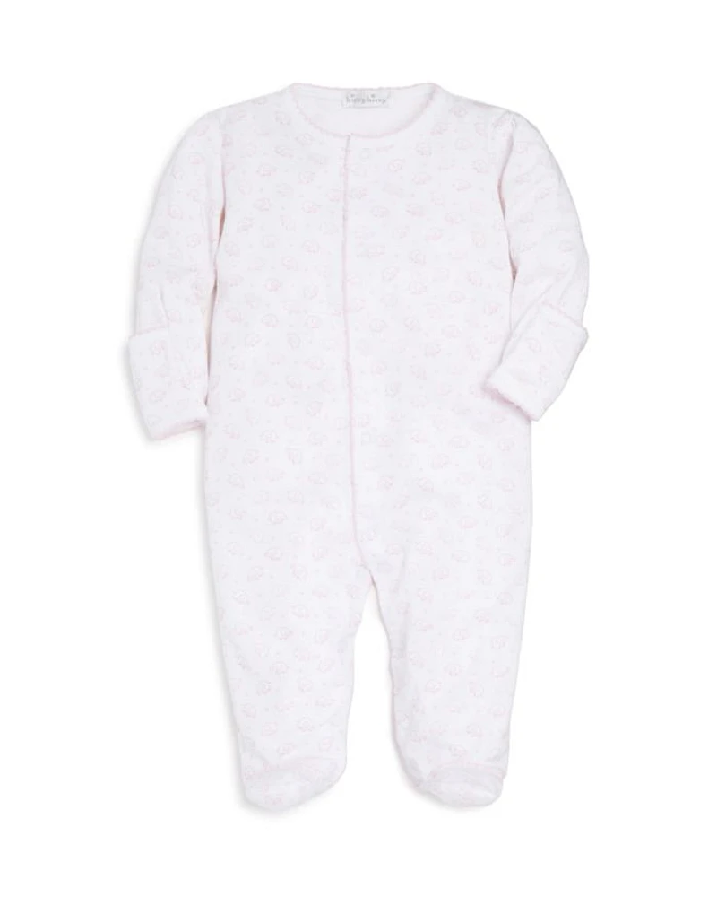 Girls' Elephant Print Footie - Baby