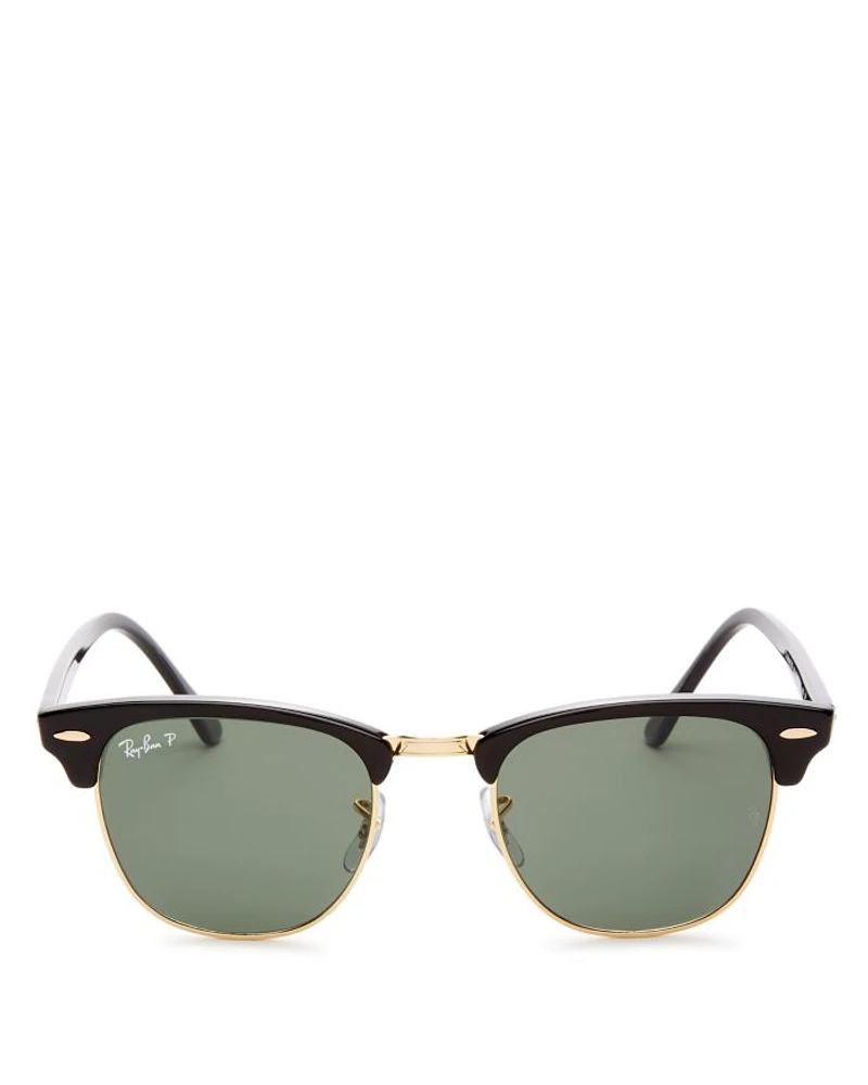 Polarized Classic Clubmaster Sunglasses, 51mm