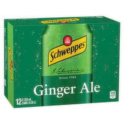Schweppes - Ginger Ale, 12 Each