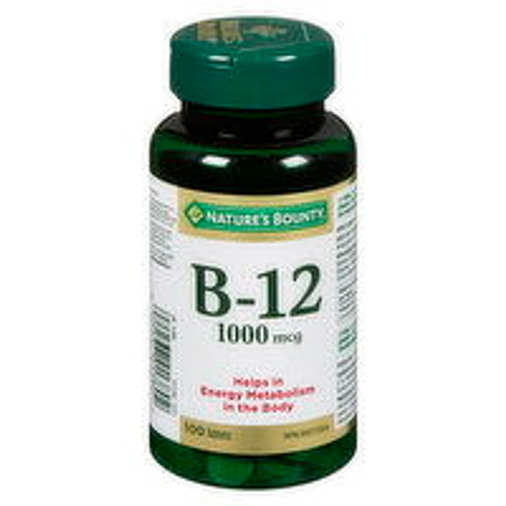 Nature's Bounty - Vitamin B-12 1000mcg, 100 Each