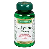 Nature's Bounty - L-Lysine 1000Mg, 60 Each