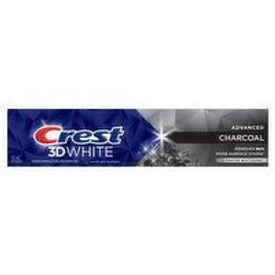 Crest - 3D White Advanced Charcoal Toothpaste, 135 Millilitre