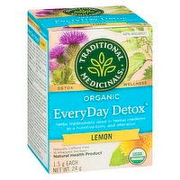 Traditional Medicinals - Every Day Detox Lemon, 16 Each