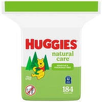 Huggies - Natural Care Wipes Fragrance Free, 184 Each