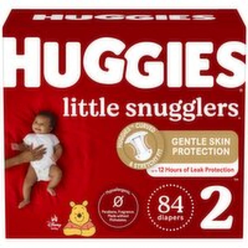 Huggies - Huggies Little Snug Diaper Sz2 Giga 84, 84 Each