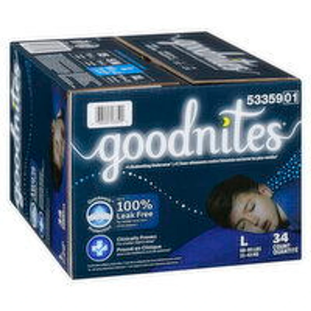 Goodnites - Goodnites Youth Boy Giga S5 Large, 34 Each