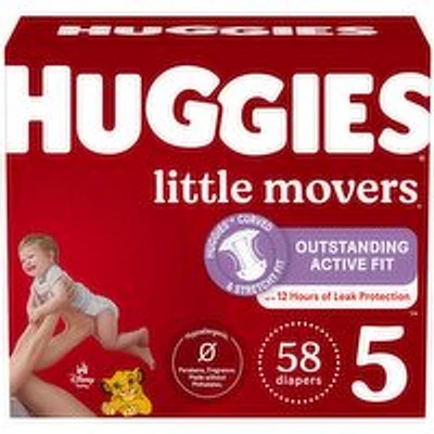Huggies - Little Mover Diaper Size 5 58 Giga, 58 Each