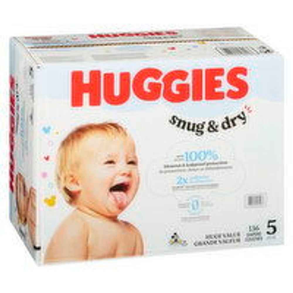 Huggies - Huggies Snug&Dry Diaper Mega Sz5, 136 Each