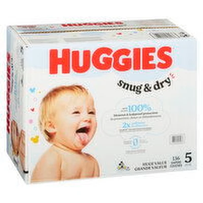 Huggies - Huggies Snug&Dry Diaper Mega Sz5, 136 Each