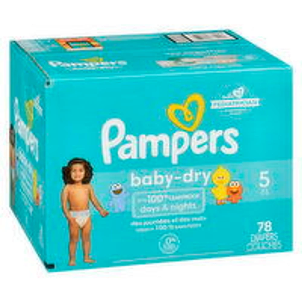 Pampers - Baby Dry Diapers - Size 5, 78 Each