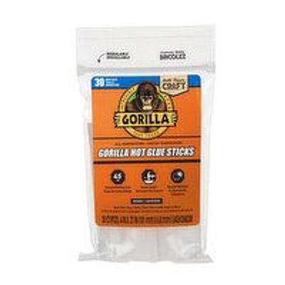 Gorilla - Hot Glue Sticks Mini Size 4In, 1 Each