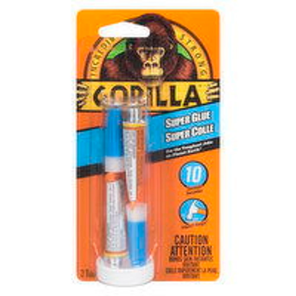 GORILLA - Super Glue - Single Use Tube, 6 Gram