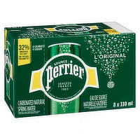 Perrier - Original Carbonated Natural Spring Water, 8x330mL, 1 Each