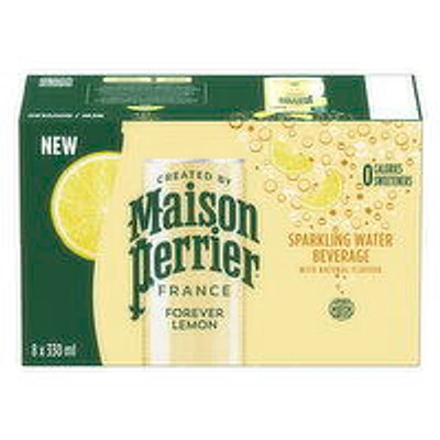 Maison Perrier - Forever Lemon Sparkling Water, 8x330mL, 1 Each