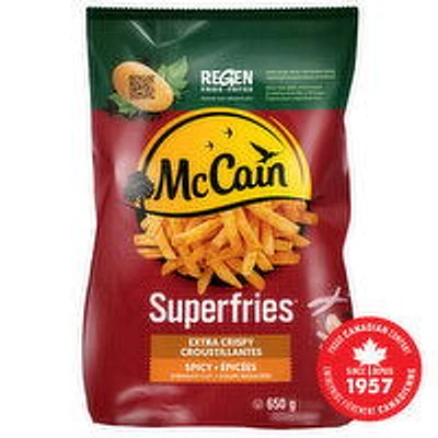 McCain - Superfries Extra Crispy Spicy Straight Cut Fries, 650 Gram