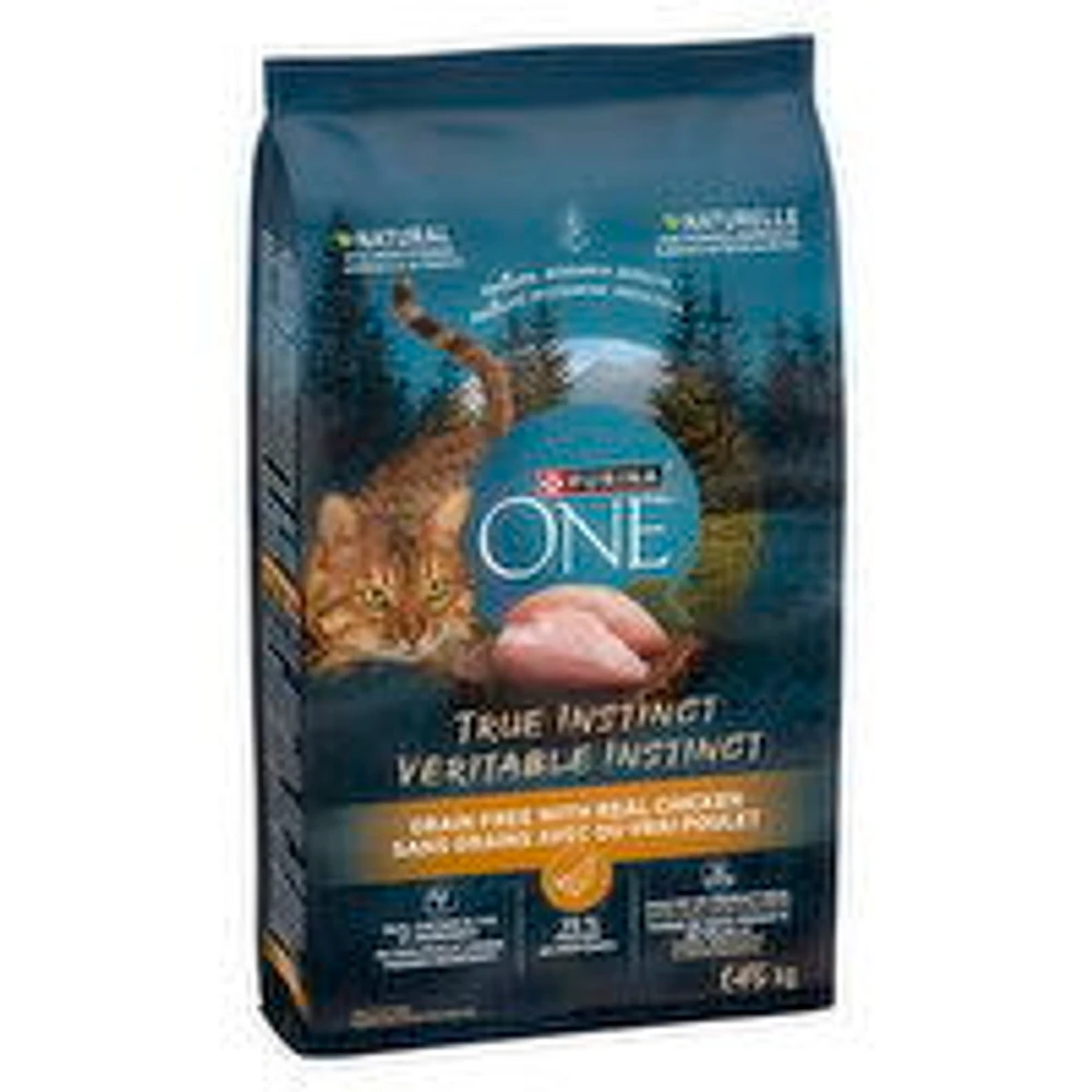 Purina - ONE True Instinct Grain Free Chicken, Dry Cat Food, 1.45 Kilogram