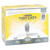 Purina - Tidy Cats LightWeight 4-in-1 Strength Multi-Cat, Clumping Cat Litter 5.44 kg, 5.44 Kilogram