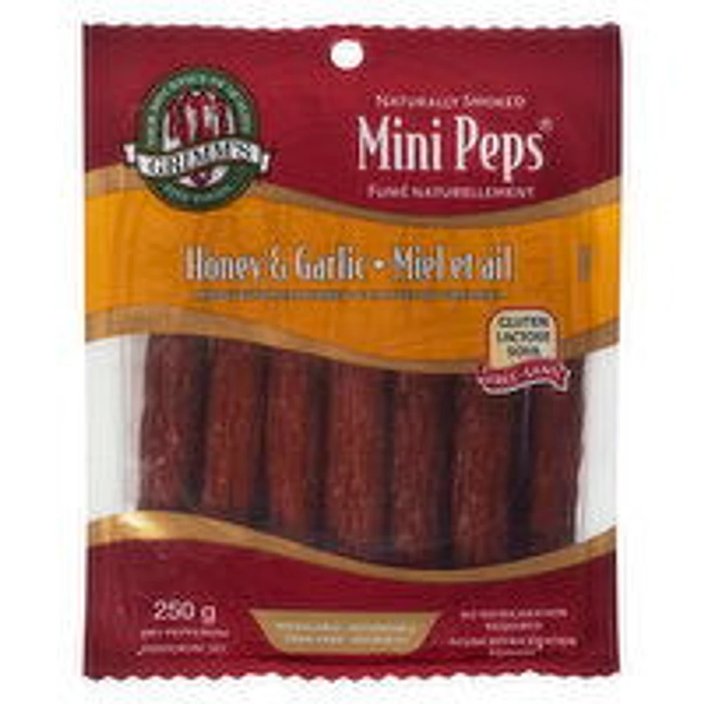 GRIMMS - Mini Peps, Honey & Garlic, 250 Gram