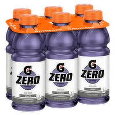 Gatorade - Zero Sugar Grape Sports Drink, 591mL, 6 Each