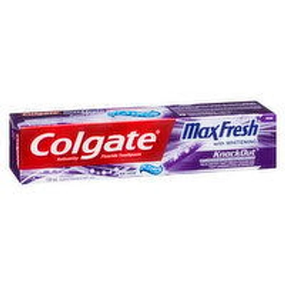 Colgate - MaxFresh Toothpaste, with Whitening Knockout Mint Fusion, 150 Millilitre