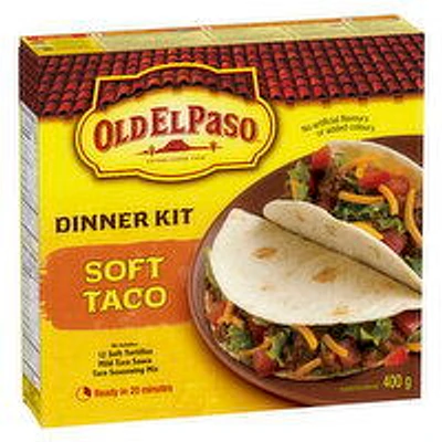 Old El Paso - OLD EL PASO Soft Taco Dinner Kit, 400 Gram