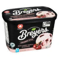 BREYERS - Creamery Style Dark Cherry Vanilla Ice Cream, 1.41 Litre