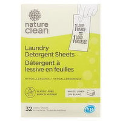Nature Clean - Laundry Sheets White Linen, 32 Each
