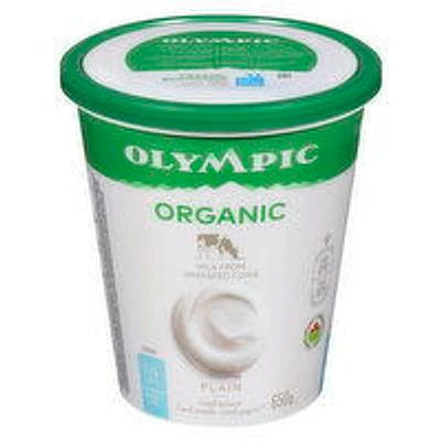 Olympic - Organic Plain Yogurt 0%, 650 Gram