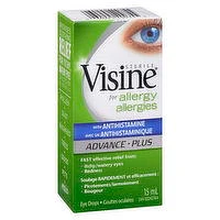 Visine - Allergy Advance Eye Drops w/ Antihitamine, 15 Millilitre