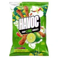 Havoc - Fiery Lime Rolled Tortilla Chips, 280 Gram