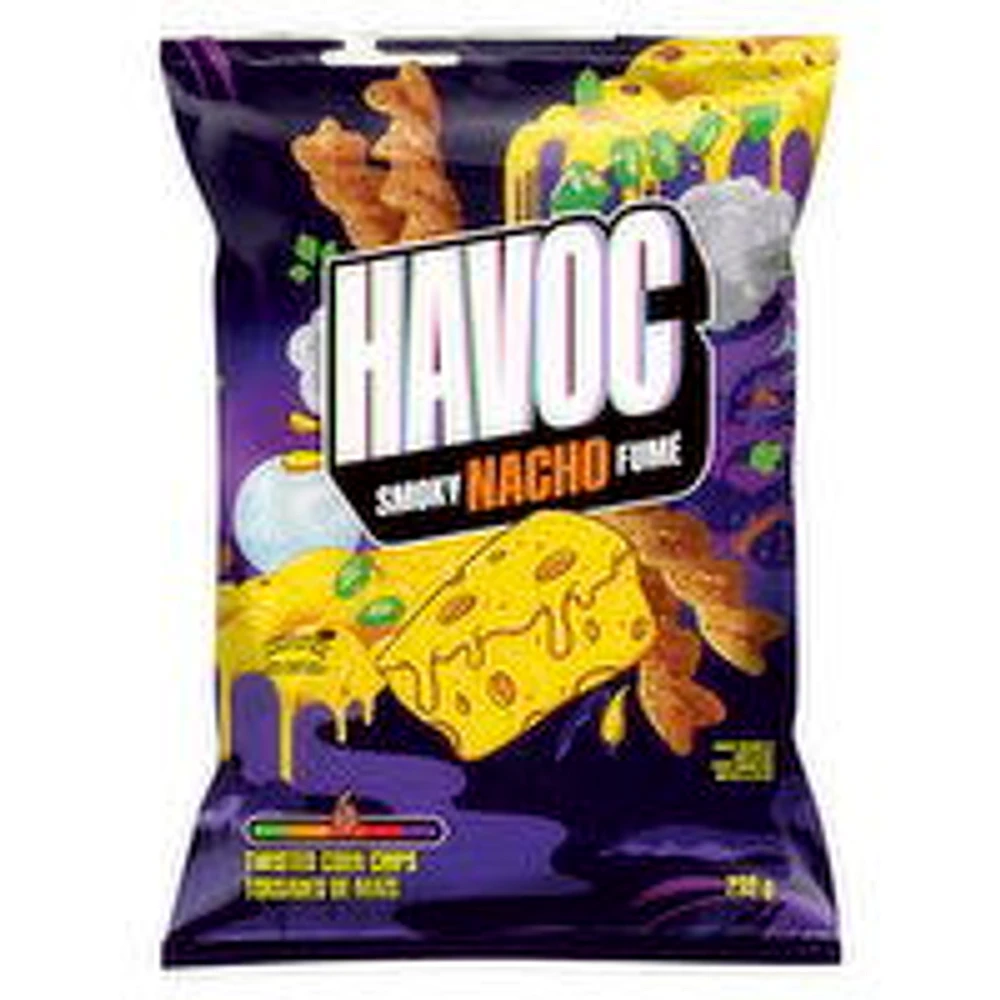 Havoc - Smoky Nacho Twisted Corn Chips, 232 Gram