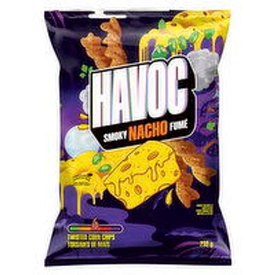 Havoc - Smoky Nacho Twisted Corn Chips, 232 Gram