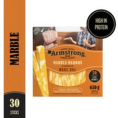 Armstrong - Marble Cheddar Cheese Sticks, 30 Each