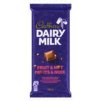 Cadbury - Dairy Milk Fruit & Nut, 180 Gram