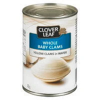 Clover Leaf - Whole Baby Clams in Water, 142 Gram