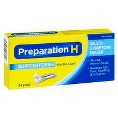Preparation H - Multi Symptom Relief Suppositories, 24 Each