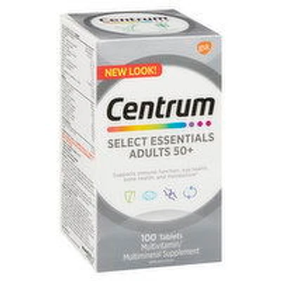 Centrum - Select Essentials Adults 50+, 100 Each