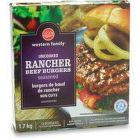 Western Family - Rancher Beef Burgers, 12 Pack, 1.7 Kilogram