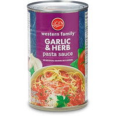 Western Family - Garlic & Herb Pasta Sauce, 680 Millilitre