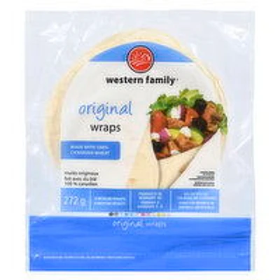 Western Family - Original Wraps Medium, 8 Pack, 272 Gram