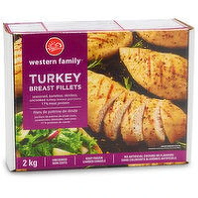 Western Family - Turkey Breast Fillets, 2 Kilogram