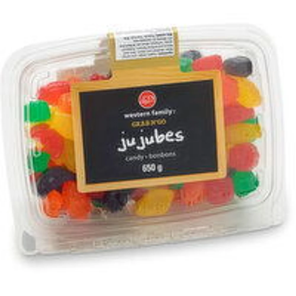 Western Family - Jujubes, Grab N'Go, 650 Gram