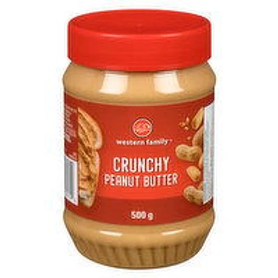 Western Family - Peanut Butter - Crunchy, 500 Gram